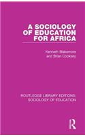 Sociology of Education for Africa