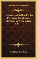 De Caussis Naturalibus Pluviae Purpureae Bruxellensis, Clarorum Virorum Judicia (1655): (Latin)
