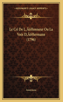 Le Cri De L'Honneur Ou La Voix D'Hermann (1796)