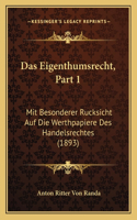 Eigenthumsrecht, Part 1