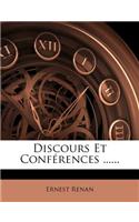 Discours Et Conf Rences ......