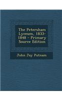 Petersham Lyceum, 1833-1848