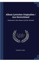 Album Lyrischer Originalien / Aus Deutschland