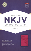 NKJV Compact Ultrathin Bible, Pink Leathertouch, Indexed: New King James Version, Pink Leathertouch, Compact Ultrathin