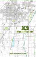 2020 Weekly Planner: South Kennett, Missouri (1983): Vintage Topo Map Cover