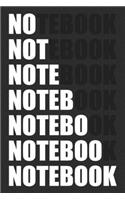Notebook typography spelling design Minimalist Lined [6x9][110 pages]