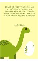 Solange Nicht Ganz Genau Erklärt Ist, Warum Die Dinosaurier Nicht Ausgestorben Sind: A4 Notizbuch TAGEBUCH lustige Geschenkidee für Männer - Dino - Geburtstag Weihnachten - Humor - Freunde Kollegen Ehemann - Witziger Spruch - Männerg