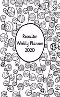 Recruiter Weekly Planner: 2020 Human Resource Weekly Organizer