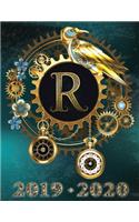Weekly Planner Initial "R" Monogram September 2019 - December 2020