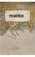 Mosambik: Liniertes Reisetagebuch Notizbuch oder Reise Notizheft liniert - Reisen Journal für Männer und Frauen mit Linien