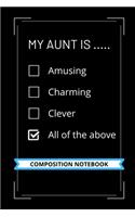 My Aunt is ..... Amusing, Charming, Clever