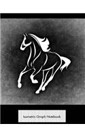 Isometric Graph Notebook: Horse Power 3D Graph Paper Notebook - 8.5 x 11 - 150 pages (75 sheets). Glossy Cover.
