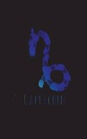 Capricorn: Blank Notebook with Capricorn Zodiac Symbol, Vibrant Paintbrush Design, Makes a Great Journal, Diary, Sketchbook or School Notebook, 8.5" x 11", 150(35 Zodiac Symbols)