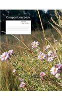 Wild Flower Composition Notebook, Wide Ruled