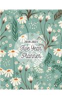 2019-2023 Five Year Planner: Monthly Schedule Agenda & Organizer for 5 Years or 60 Months - Chamomile Mint
