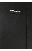 Marissa: Blank Cookbook Recipes & Notes Featuring 120 Pages 6x9 Simulated Leather Cover