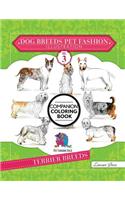 Dog Breeds Pet Fashion Illustration Encyclopedia Coloring Companion Book