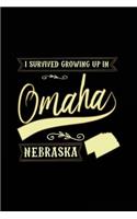 I Survived Growing Up In Omaha Nebraska: Lined Travel Notebook Journal