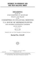 Interest on reserves and the Fed's balance sheet