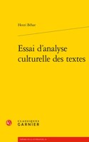 Essai d'Analyse Culturelle Des Textes