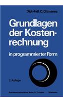 Grundlagen Der Kostenrechnung in Programmierter Form