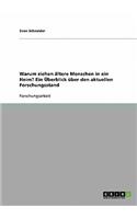 Warum ziehen ältere Menschen in ein Heim? Ein Überblick über den aktuellen Forschungsstand