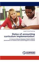 Status of accounting curriculum implementation