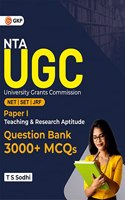 NTA UGC 2023 : NET/JRF/SET - Paper 1 - Teaching & Research Aptitude - Question Bank 3000+ MCQs by T.S. Sodhi