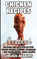 Chicken Recipes Cookbook - Delicious and Easy Step-by-Step Chicken Recipes + Cooking Techniques + Tips for beginners + Sauce Recipes + Cocking Methods + Tips and Tricks