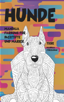Mandala Färbung für Bleistifte und Marker - Mandala Stressabbau - Tiere - Hunde