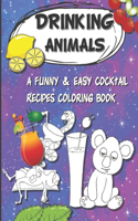 Drinking Animals Coloring Book