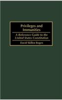 Privileges and Immunities