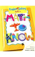 Great Source Math to Know: Student Edition Grade 3 2003(Great Source Math to Know)