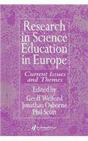 Research in science education in Europe