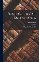 Snake Creek Gap, and Atlanta