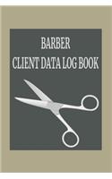 Barber Client Data Log Book: 6 x 9 Barber Salon Client Tracking Address & Appointment Book with A to Z Alphabetic Tabs to Record Personal Customer Information Scissors cover (15