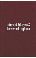 Internet Address & Password Logbook