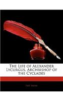 Life of Alexander Lycurgus, Archbishop of the Cyclades