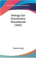 Beitrage Zur Griechischen Monatskunde (1845)