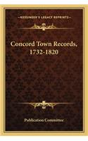 Concord Town Records, 1732-1820