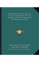 Redenvoering Ter Eere, En Over De Verdiensten Des Doorluchtigen Geslachts Van Borssele (1755)
