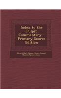 Index to the Pulpit Commentary
