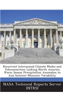 Recurrent Interannual Climate Modes and Teleconnection Linking North America Warm Season Precipitation Anomalies to Asia Summer Monsoon Variability