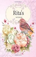 Rita's Notebook: Premium Personalized Ruled Notebooks Journals for Women and Teen Girls