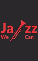JAZZ we can: JAZZ we can: Notebook / Journal gift (6 x 9 inch - 110 pages - checkered / graphpaper 4x4)