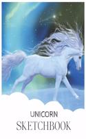 Unicorn SketchBook: Unicorn Is Real Dream Come True Magical Unicorn Kawaii Blank Large SketchBook for Kids and Girls to Draw White Paper Activity Book 8.5 x 11 Inches 1