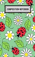 Ladybird Wide Ruled Composition Notebook