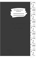 Blank Sheet Music Notebook: Manuscript Paper For Lyrics And Music. For Musicians, Music Lovers, Students, Songwriting Notebook Journal 6" x 9", 110 pages