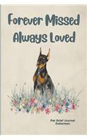 Pet Grief Journal Doberman