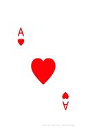 Ace Of Hearts: Poker Card Notebook With Lined Wide Ruled Paper For Work, Home Or School. Cool Notepad Journal For Taking Notes, Diaries Or Journaling For Poker Fan